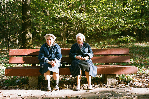 old women on park bench - The Intentional Life