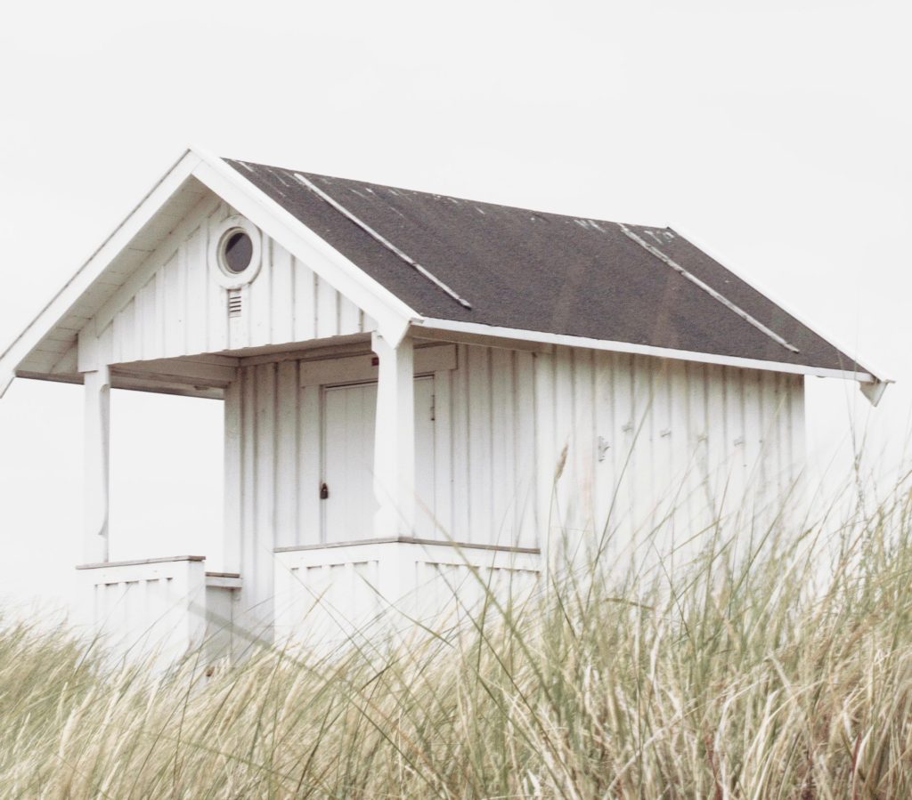 tiny house in field 