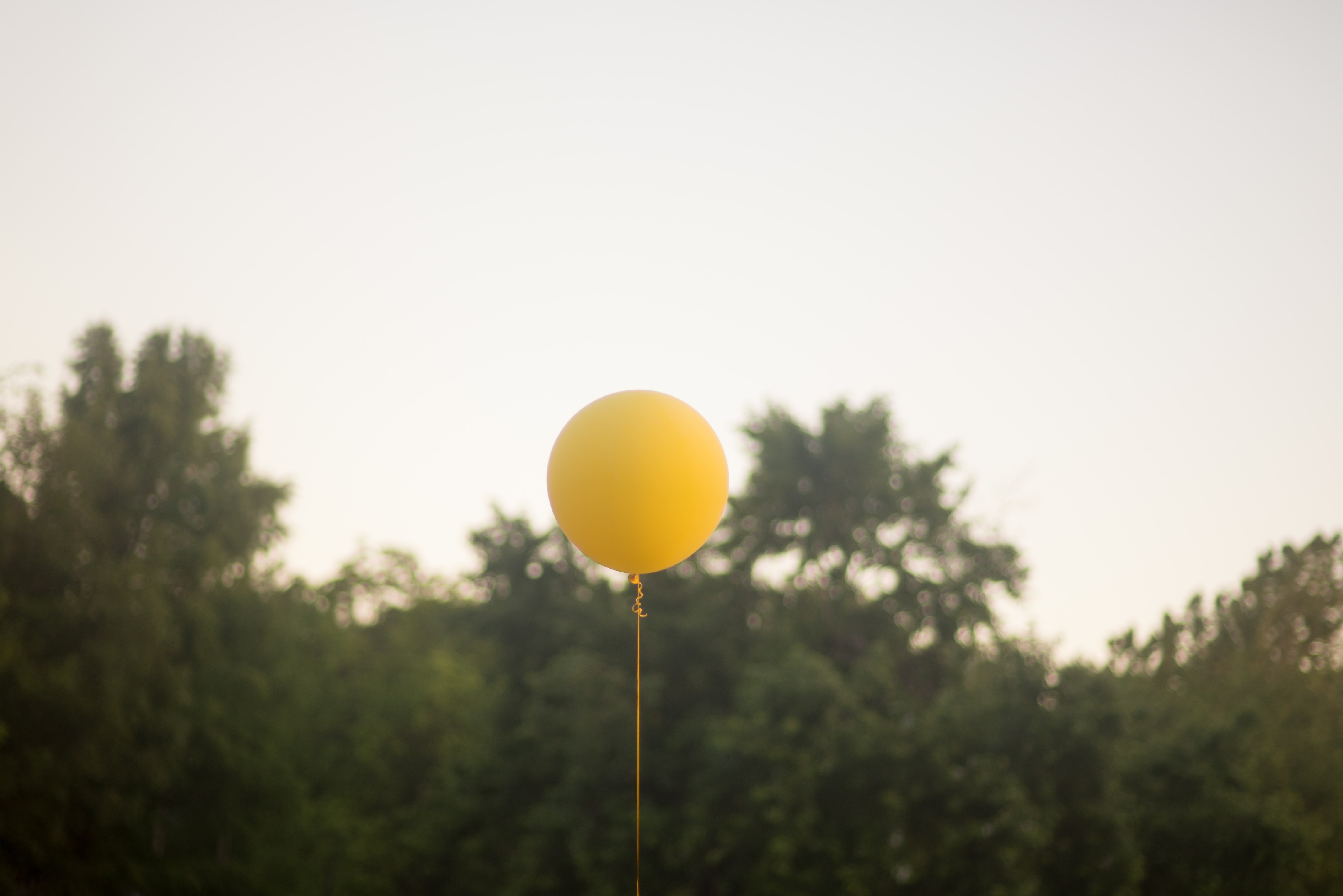 beautiful life yellow balloon