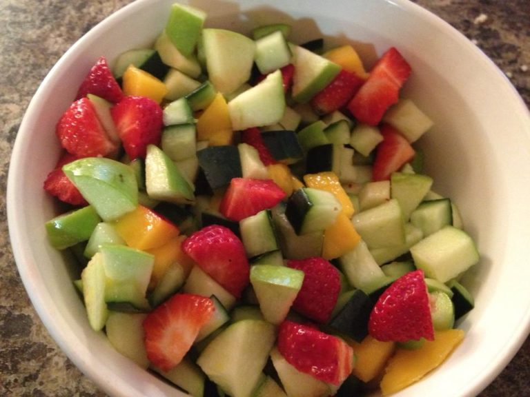 Cucumber, Apple, Mango Salad